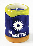 ACCESORIOS DECORATIVOS para velas, elaborados a mano - ILUMINARTE ®: VELA CERÁMICA 3 COPA / handmade decorative accessories for candles - ceramic candle 3: cup