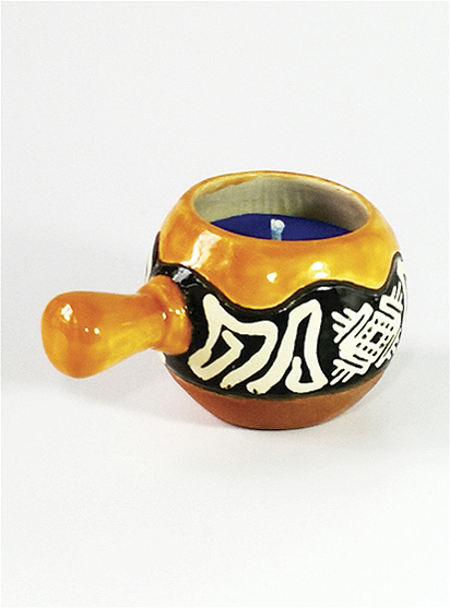 ACCESORIOS DECORATIVOS para velas, elaborados a mano - ILUMINARTE &reg;: Vela en Cer&aacute;mica 2: Acuario / handmade decorative accessories for candles - ceramic candle 2: aquarium ball